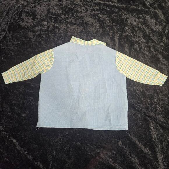 VTG Boys Chicken Embroidered Applique Overalls with ABC Jacket, size 3 months - Picture 10 of 13